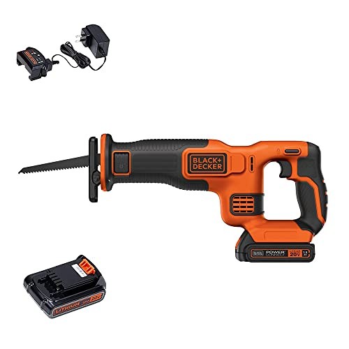 BLACK+DECKER 20V MAX Cordless Reciprocating Saw Kit (BDCR20C)