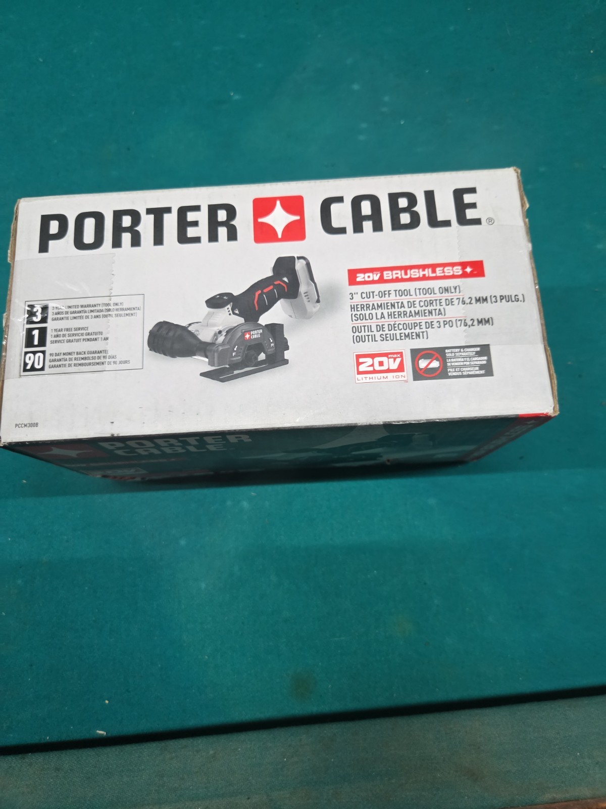 New! PORTER-CABLE 3” Diameter 20V Brushless Cut-Off Tool PCCM300B