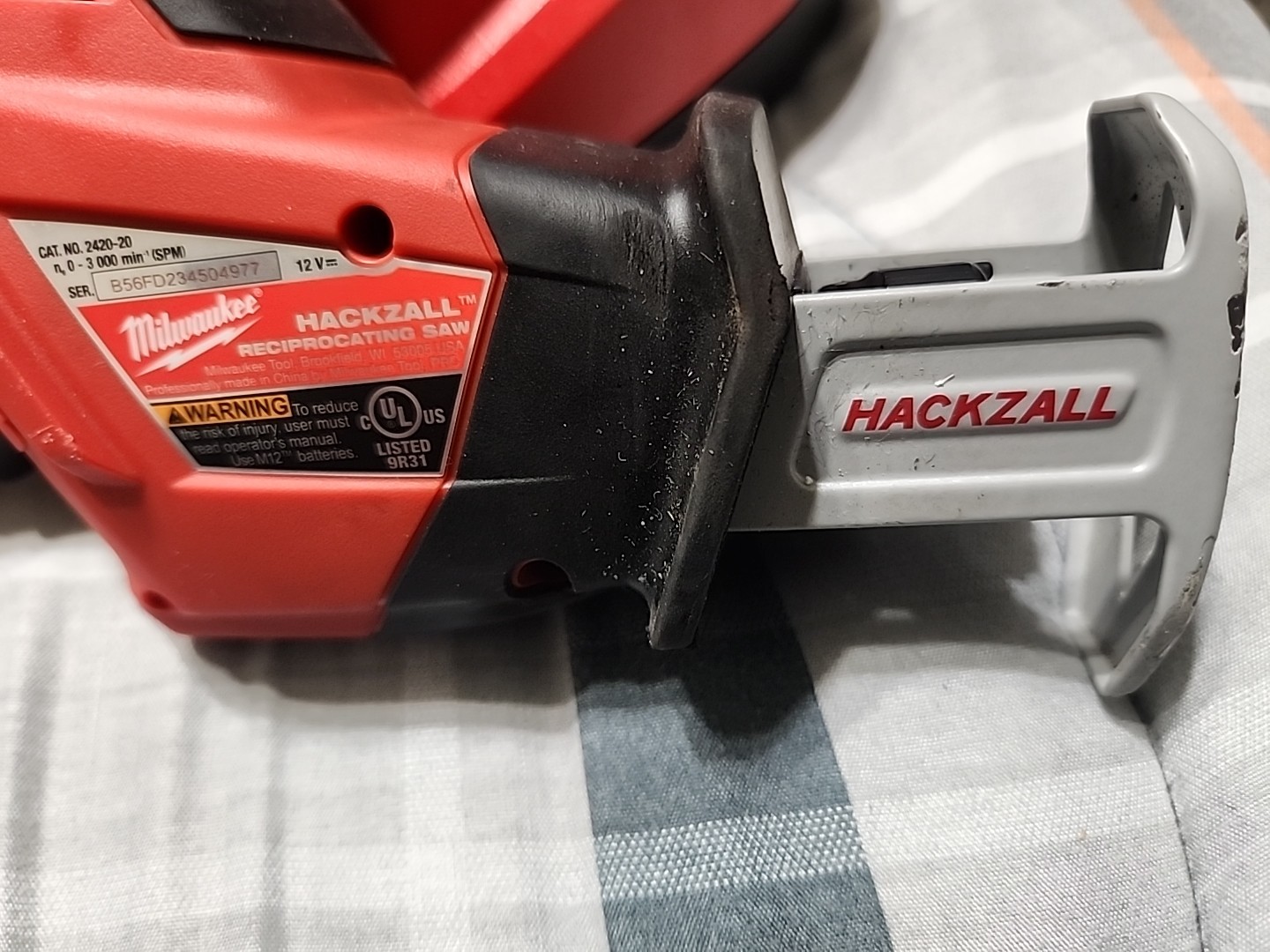 Milwaukee 2420-20 M12 Hackzall Reciprocating Saw Charger NO BATTERY