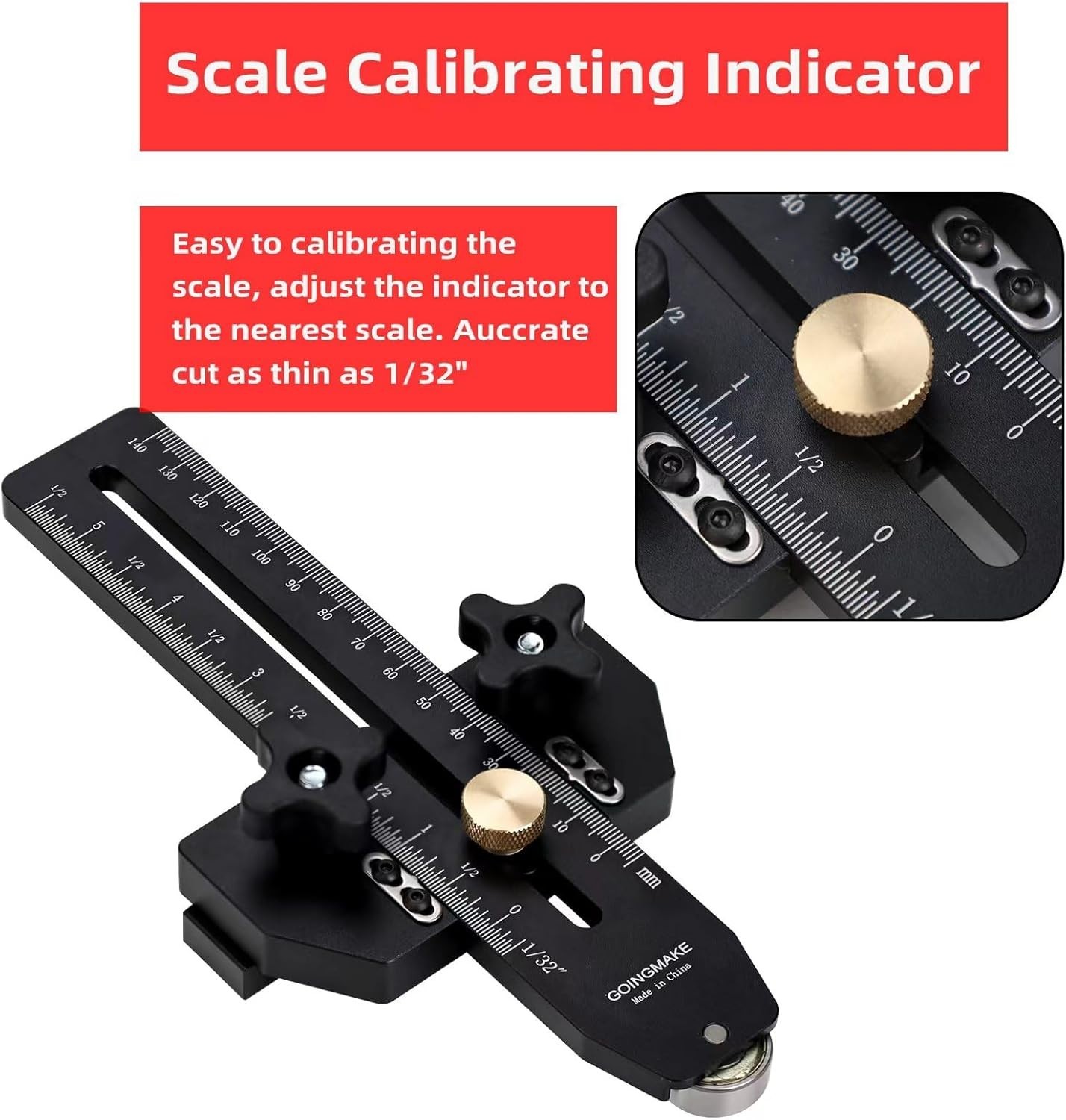 Aluminum Thin Rip Jig for Table & Band Saws – Adjustable for Precision Cuts