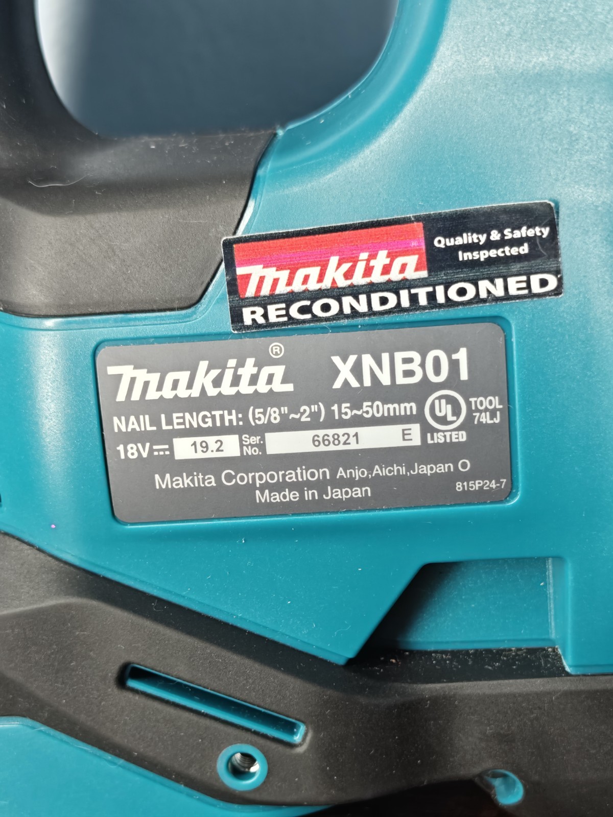 Makita LXT 18V 18 GA Brad Nailer – XNB01Z FACTORY REFURBISHED