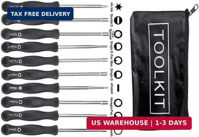 10 Pack Carburetor Adjustment Tool with Acircle Scredrivers Tune up kit Carburat