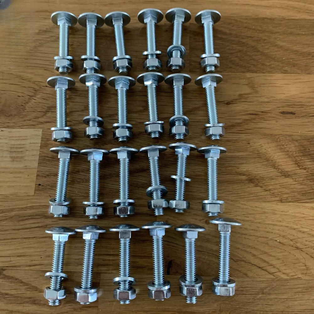 Carriage Bolt Set Level 4.8 Performance Plain Carbon Steel For ASME for b18.5