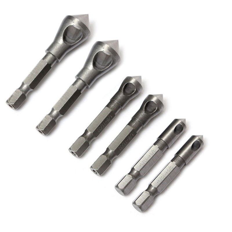 Hex socket set Countersink Deburring Drills Chamfering Cutting Tools Steel Bits