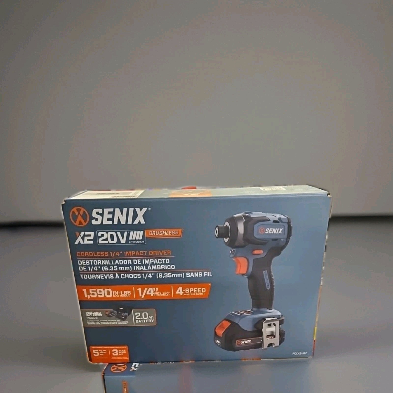 Senix PDIX2-M2 20V Max BL 1/4&Prime; Cordless Impact Driver Kit (2 Ah) New