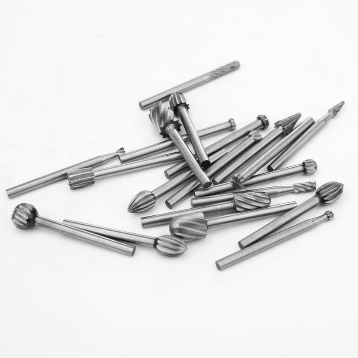 20pcs Diamond Burr Set Drill Bits Mini Drill For Dremel Rotary Tool Accessories-