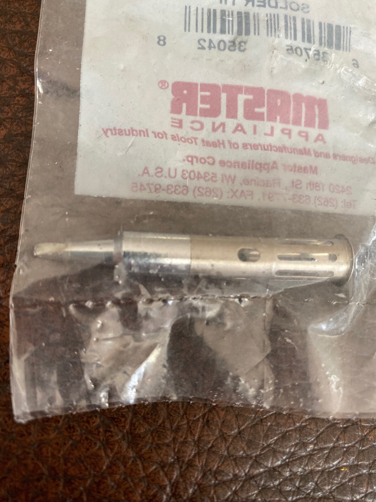 Master Appliance 71-01-02 2.4mm Standard Chisel Soldering Tip New In Package