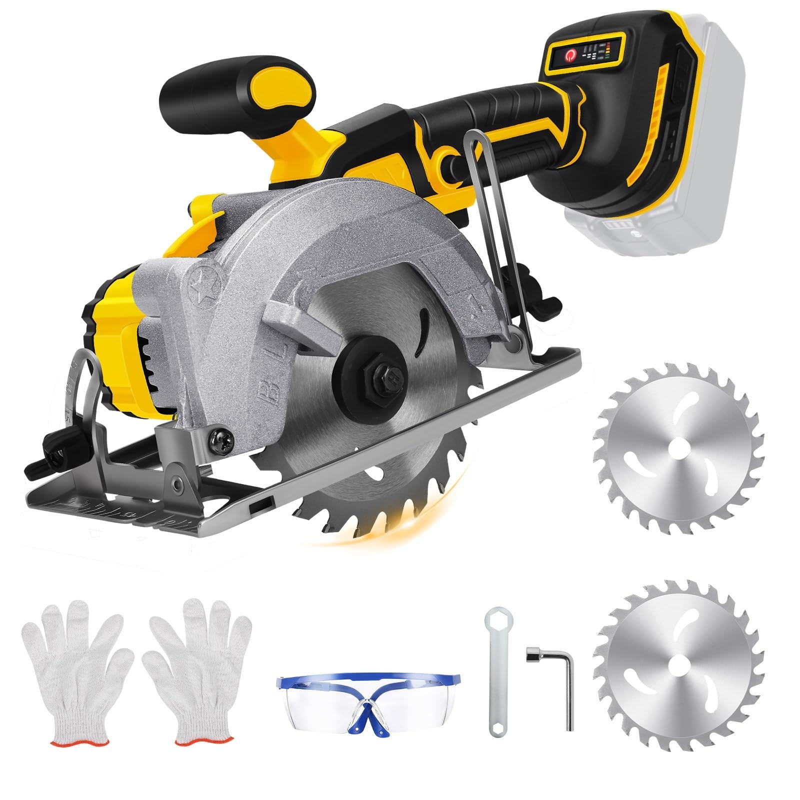 LEZZYRUCK 5-1/2 Inch Cordless Circular Saw Dewalt 20V Max Battery, No Battery