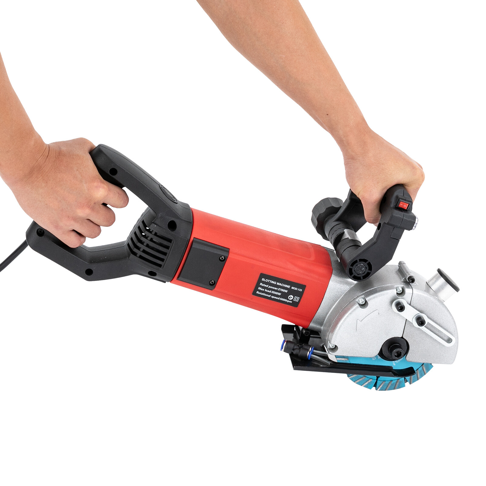3500W Slotting Machine Wall Chaser Concrete Grooving Cutting Machine Saw Blades~