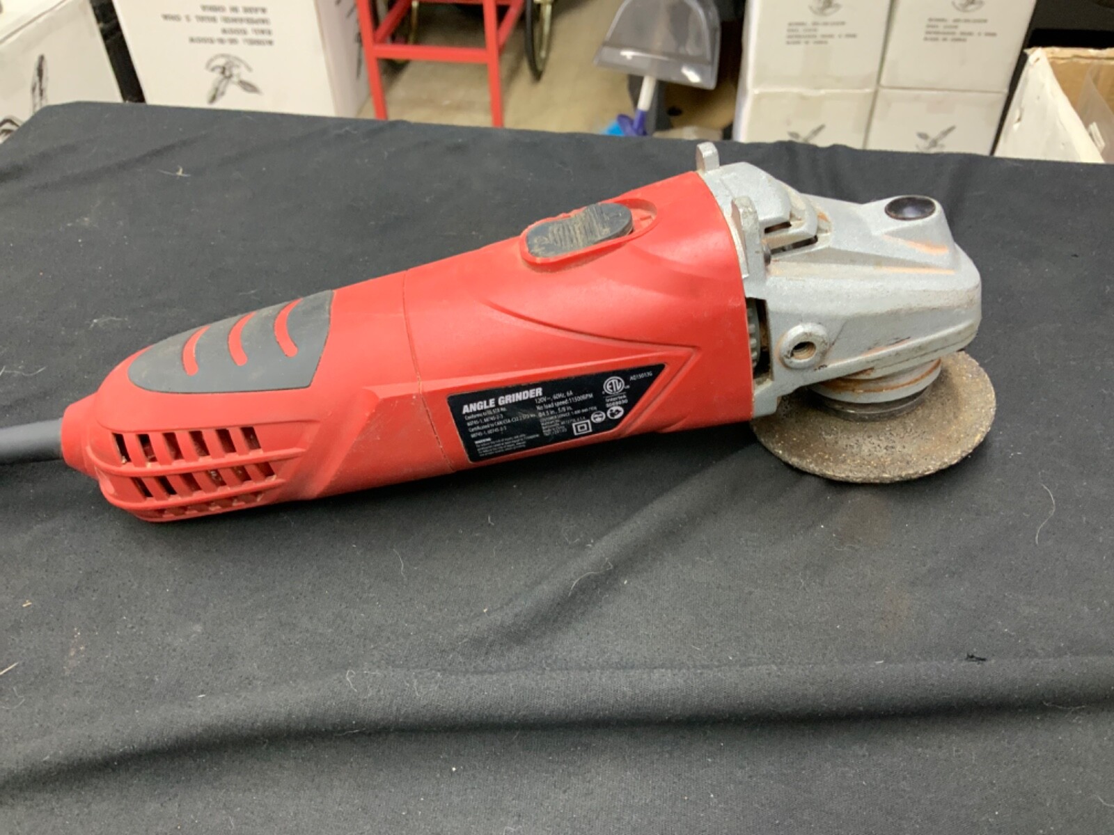 HYPER Tough AQ15013G 6 Amp 4 1/2 in Angle Grinder