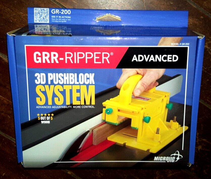 Micro Jig GRR-Ripper Advanced 3D Pushblock System! Model #GR-200