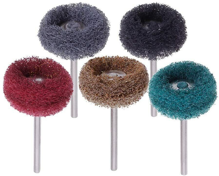 80x Abrasive Metal Polishing Buffing Wheel Burr Kit Set for Dremel Rotary Tool
