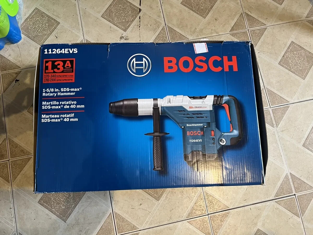 NEW Bosch 11264EVS 1-5/8&Prime; SDS-Max Keyless Combination Rotary Hammer 13 Amp
