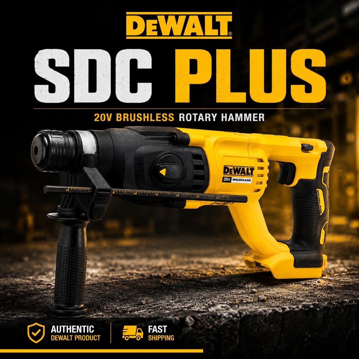 DEWALT DCH133B 20V Max XR Rotary Hammer Drill