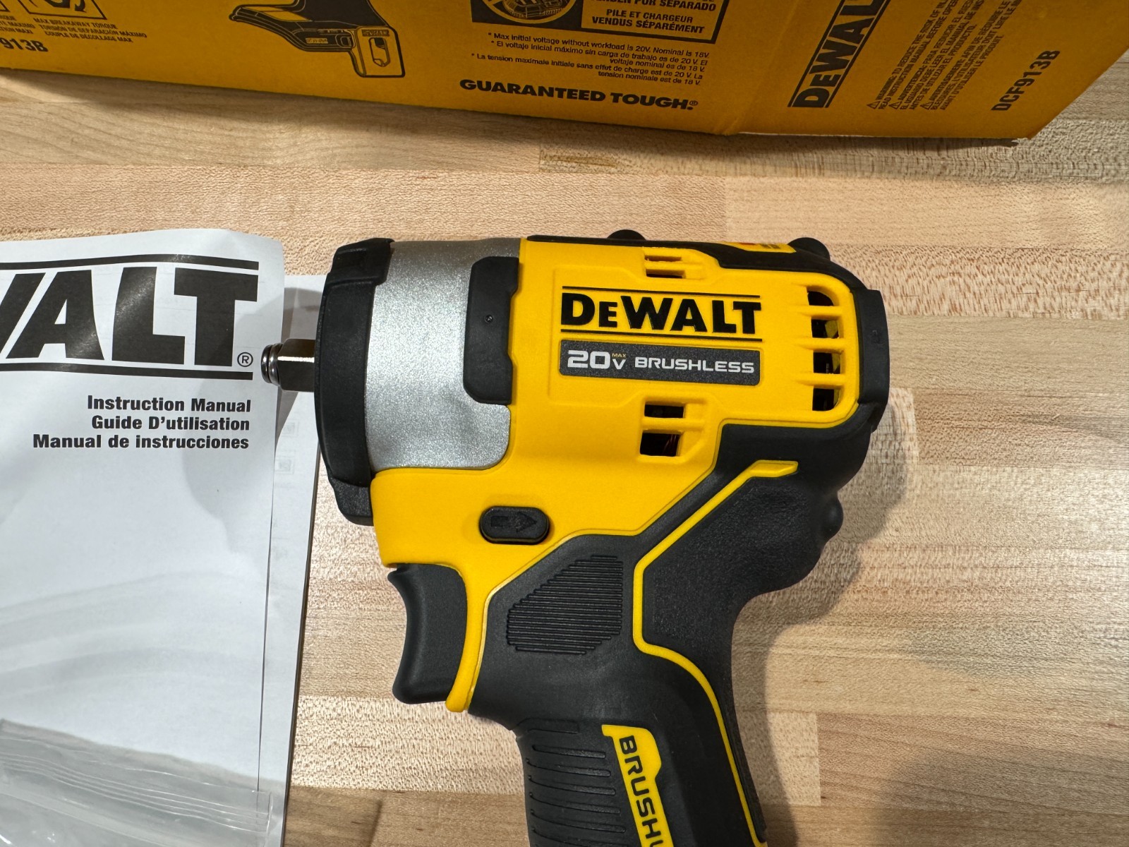 DEWALT DCF913B 20V 3/8 Compact Brushless Impact Wrench (Bare Tool – 2025 Date)