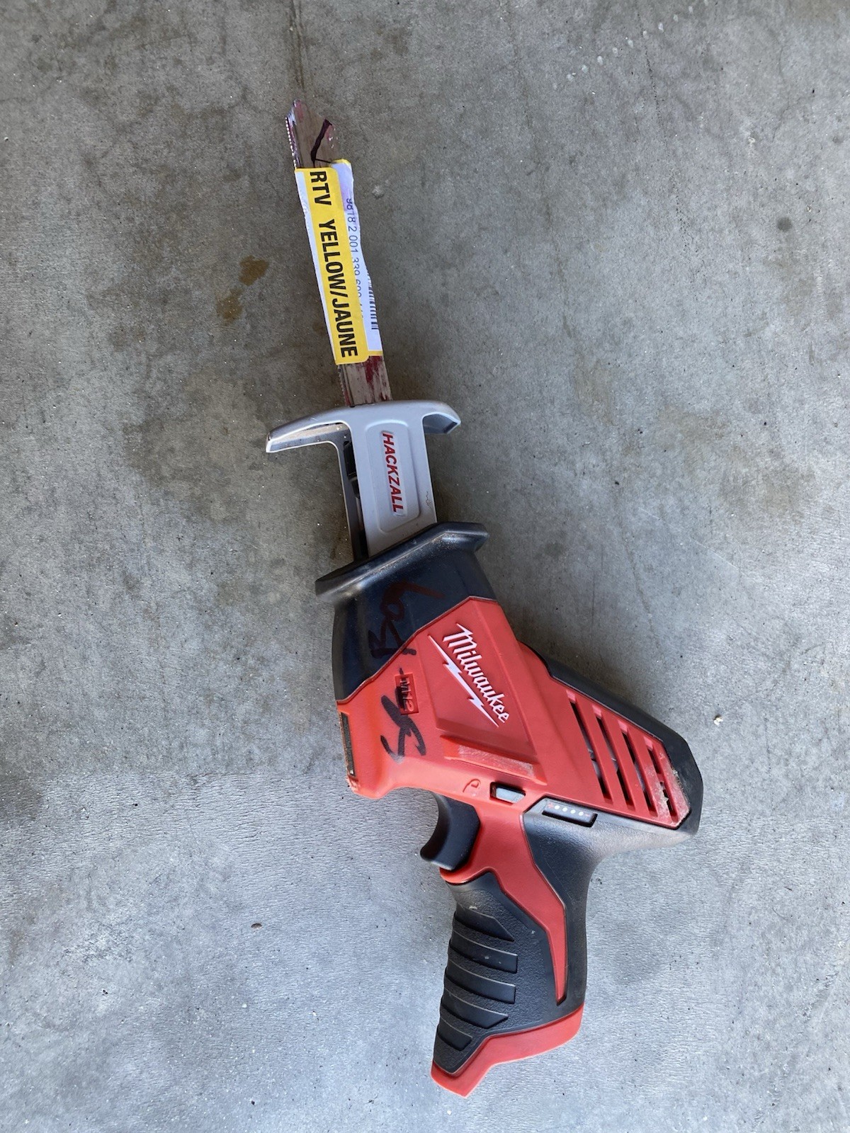 Milwaukee 2420-20 M12 Hackzall Reciprocating Saw Not Working