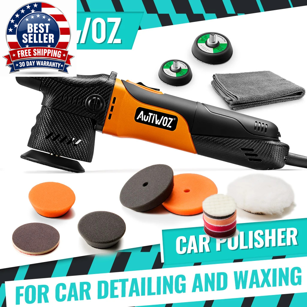 W02 Mini Dual Action Car Polisher 12Mm Orbit 2 Inch 3 Inch DA Polishing Machine