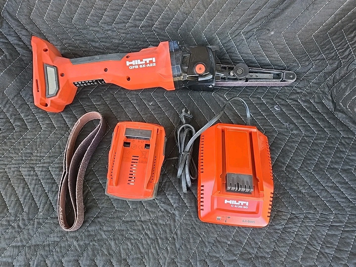 Hilti GFB 6X-A22 Cordless 22V Band File / Grinder / Sander W/ Battery& Charger
