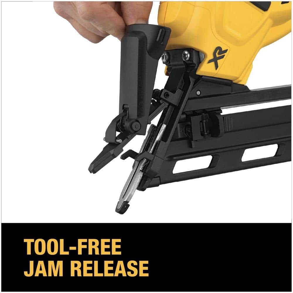 DEWALT 20V MAX XR 2-1/2 in. 15-Gauge Finish Nailer Kit with Battery & Charger