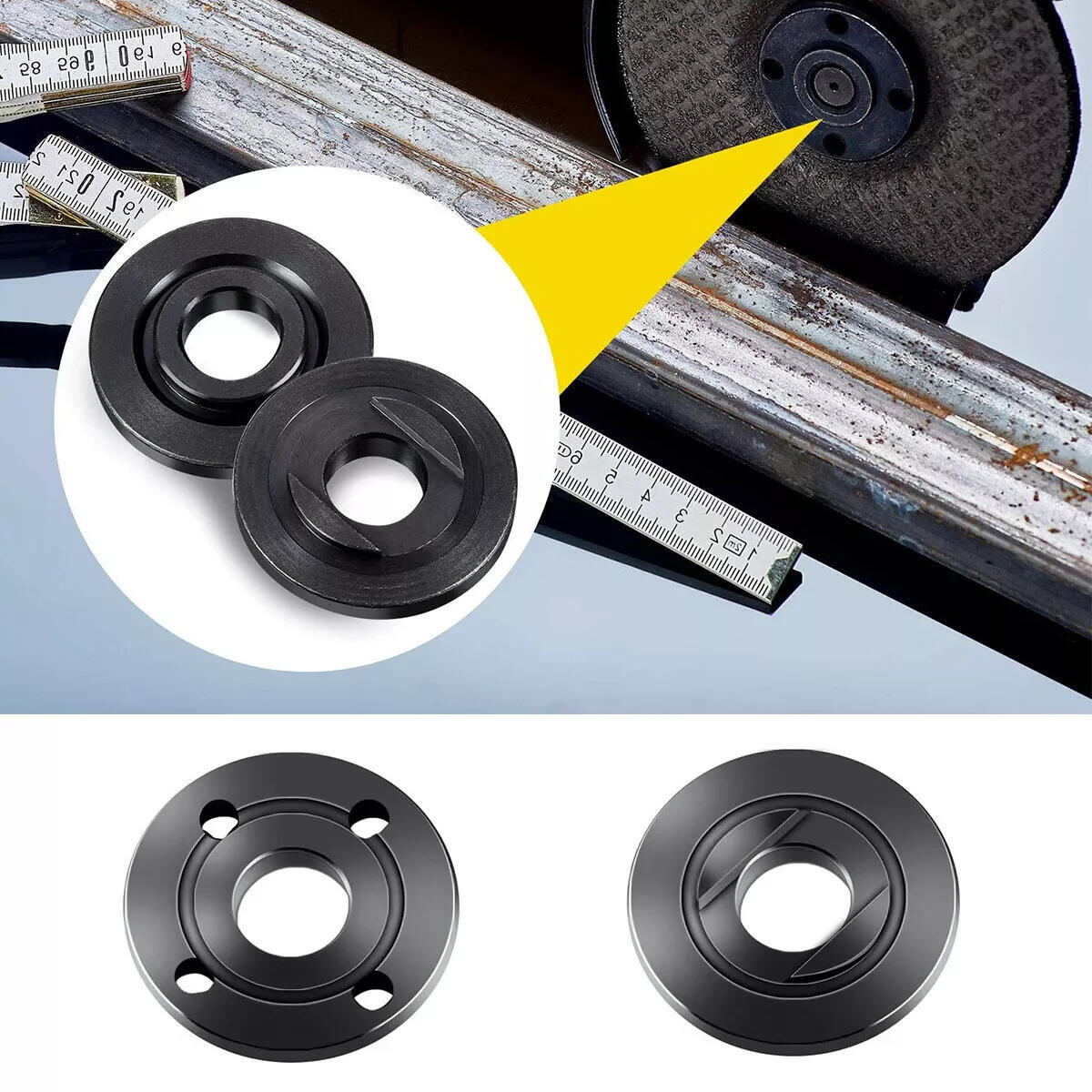 2 SETS 5/8&Prime;-11 Grinder Flange Lock Nut Angle Wrench for Dewalt Makita Milwaukee
