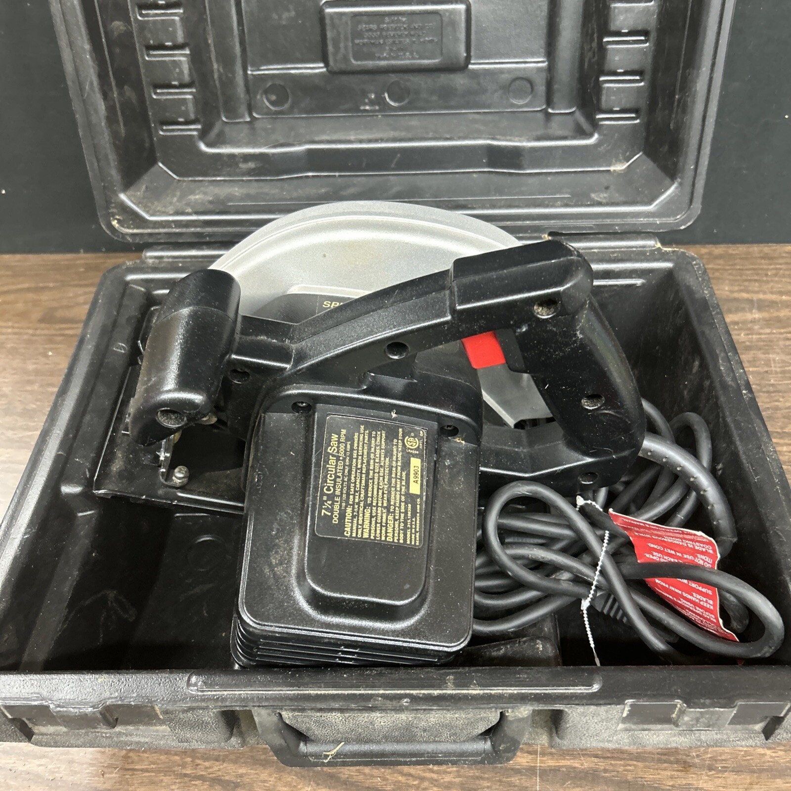 Vintage Sears Craftsman 315.108350 7 1/4&Prime; Circular Saw 5000 RPM USA USED