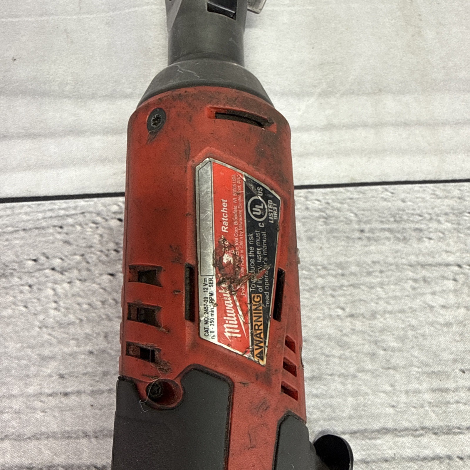 Milwaukee M12 3/8 in Cordless Ratchet 2457-20 Only Tool Parts Only Untested
