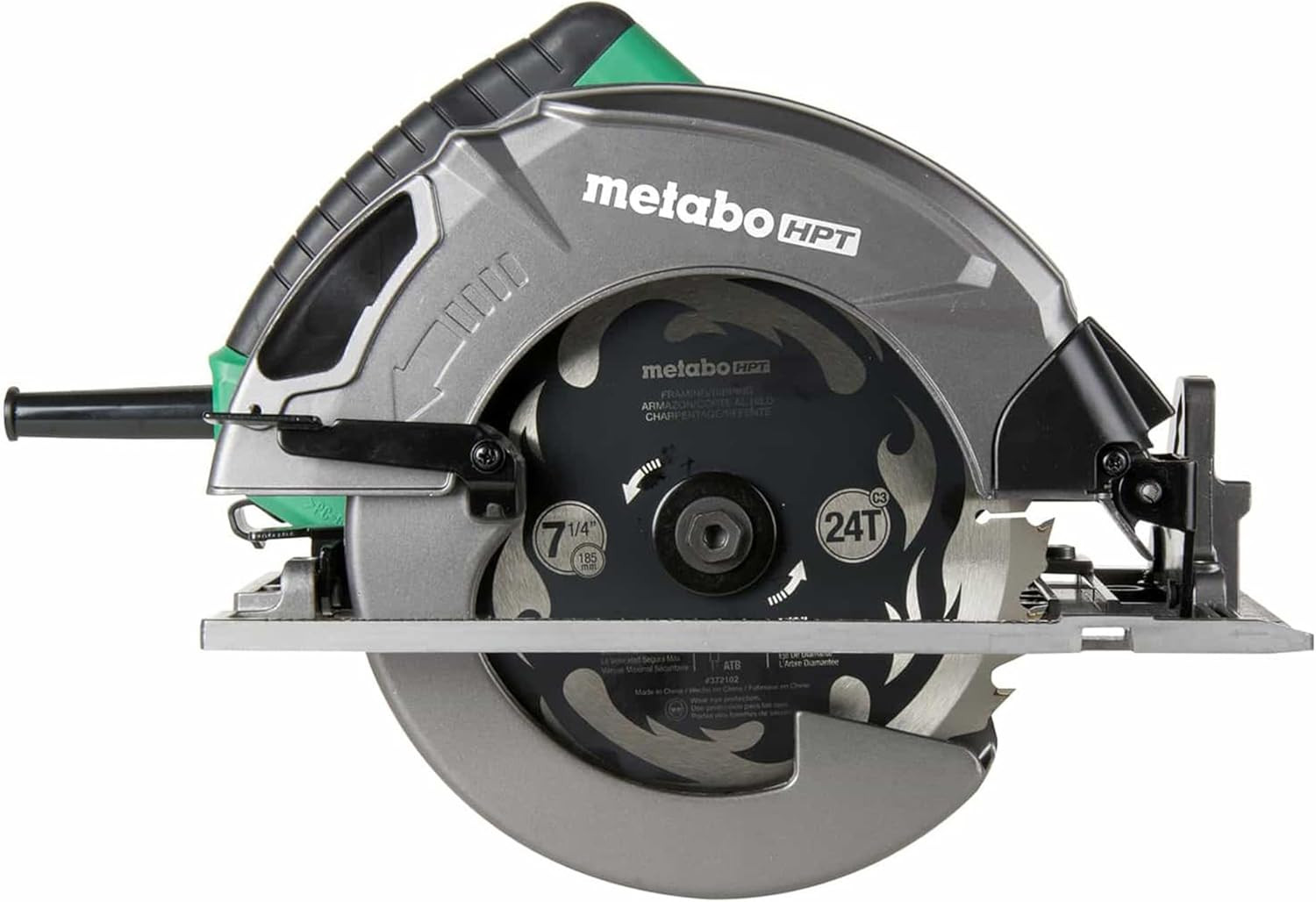 Metabo HPT 7-1/4-Inch Circular Saw Kit | 6,000 Rpm, 15-Amp Motor | Integrated Du