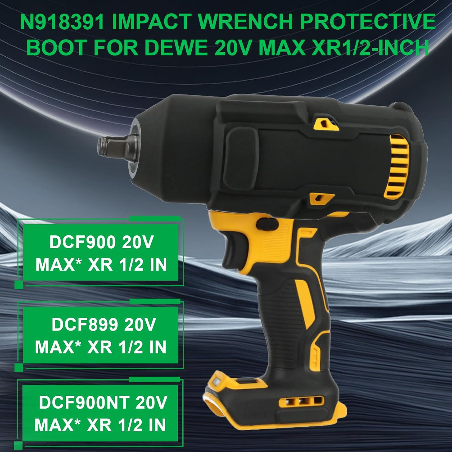 N918391 Protective Boot Compatible with DEWALT DCF900 DCF899 DCF900NT 20V Max Co