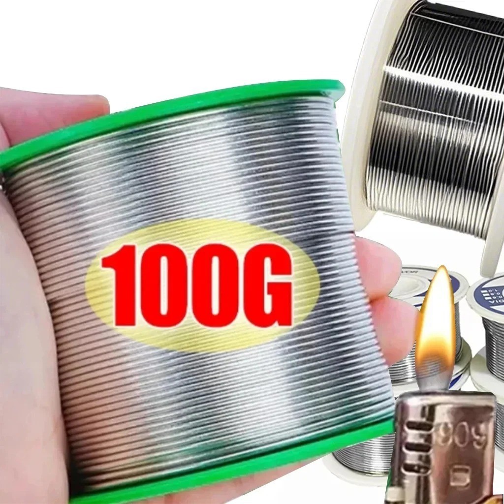 Soldering Wire 0.8mm 1.0mm 20g 50g 100g Rosin Core Tin Lead Solder Flux 2%