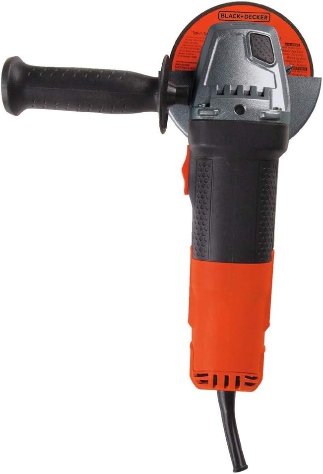 4-1/2-Inch Angle Grinder Tool, 6.5-Amp, 3-Position Handle Corded, Spindle Lock