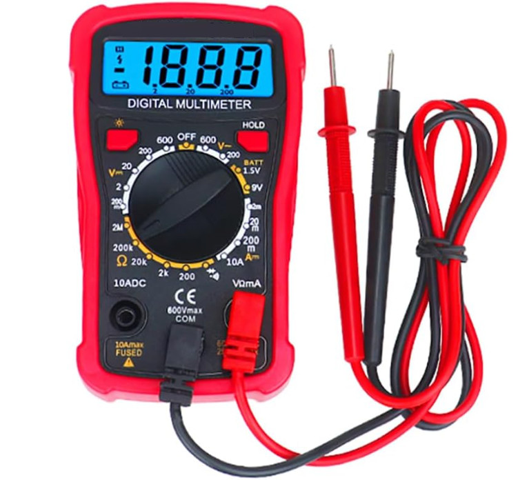 Soldador 80W Ajustable 180-500°C con Multímetro y Accesorios. Nuevo