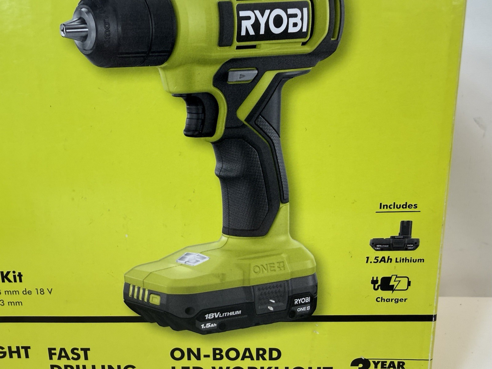 Ryobi PCL201K1 ONE+ 18V Cordless 3/8 in. Drill/Driver PCL201K1