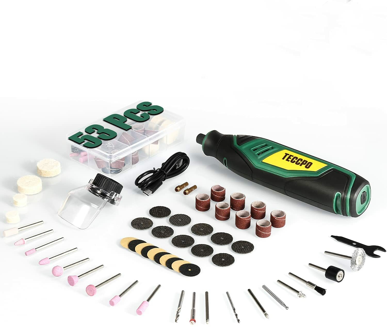 Cordless Rotary Tool, 4V 2.0 Ah Li-ion Battery, 5-Speed