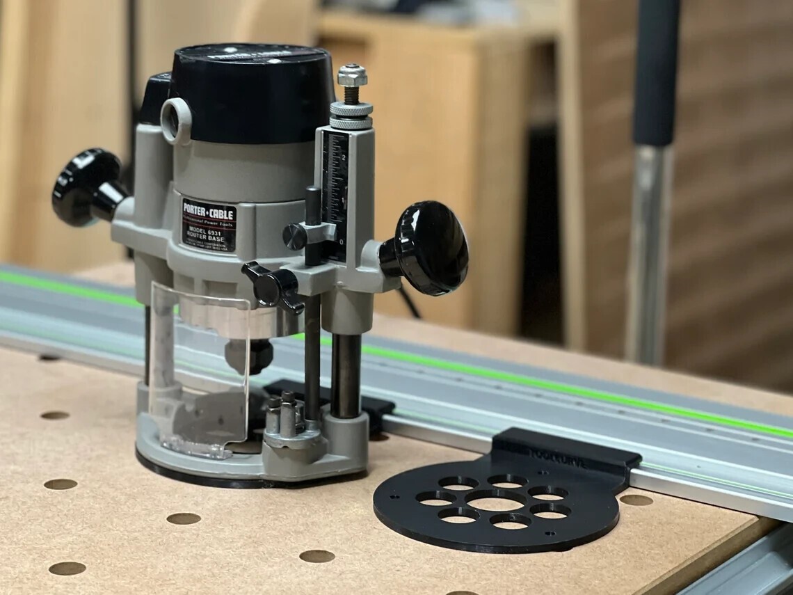 Porter Cable 690 Series Router Adapter for Track Saw Guide Rails