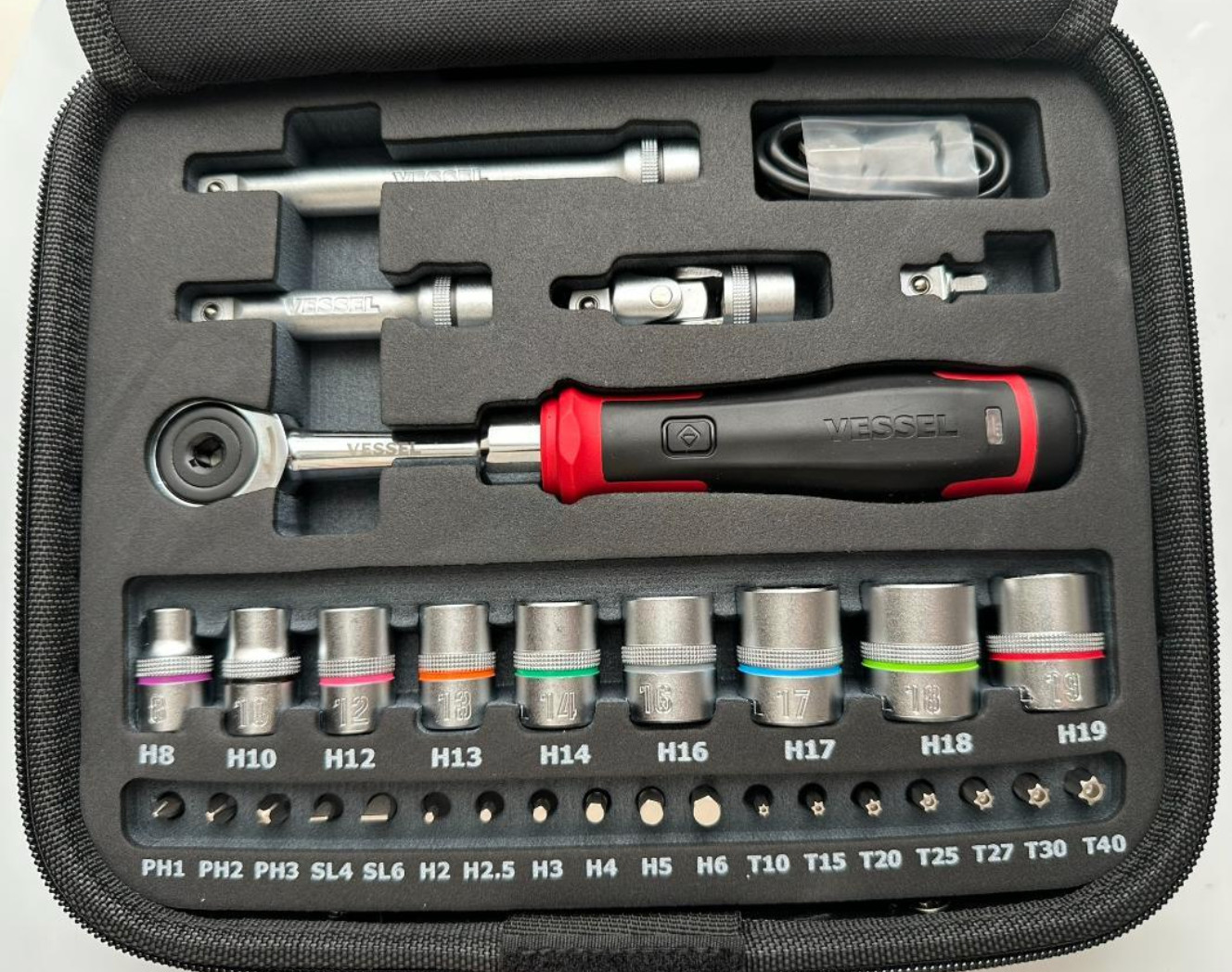 Vessel 400ER3-1M Cordless Electric Slim Ratchet Set IN STOCK From Japan New