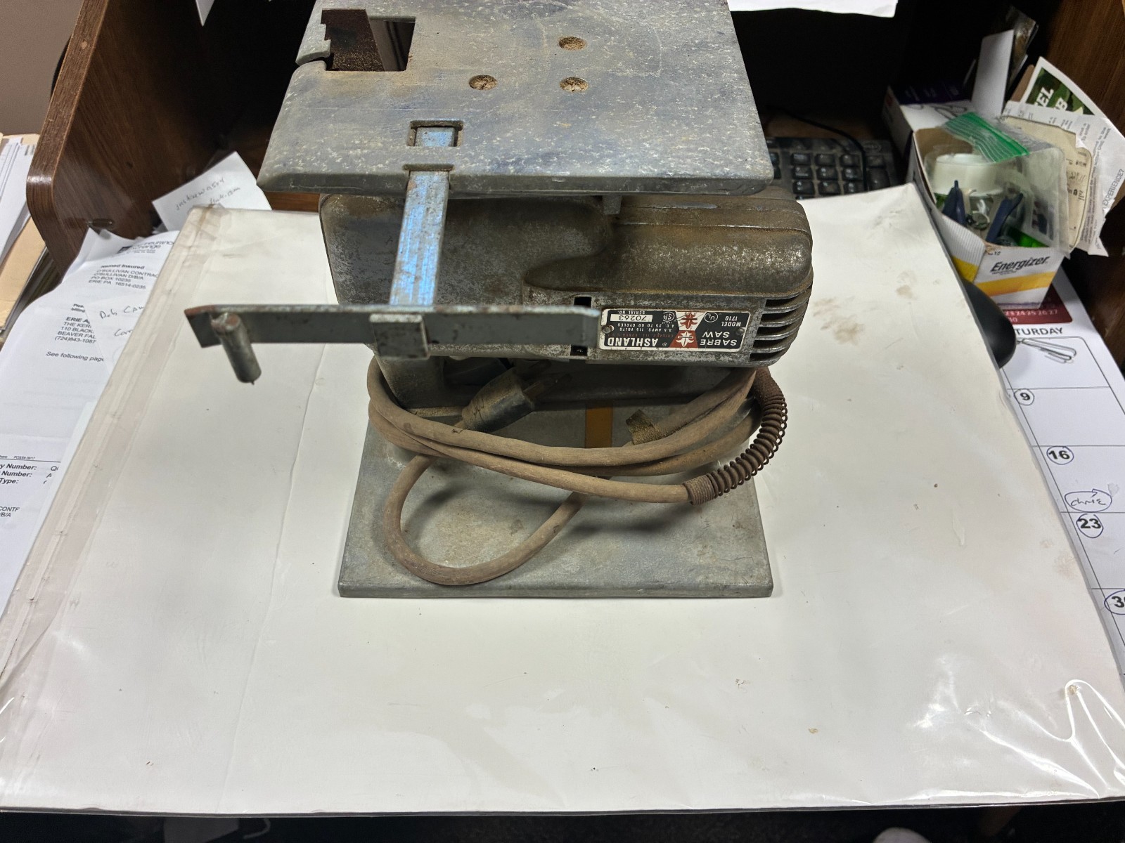 Vintage Ashland Sabre Saw Model 1710 tested works