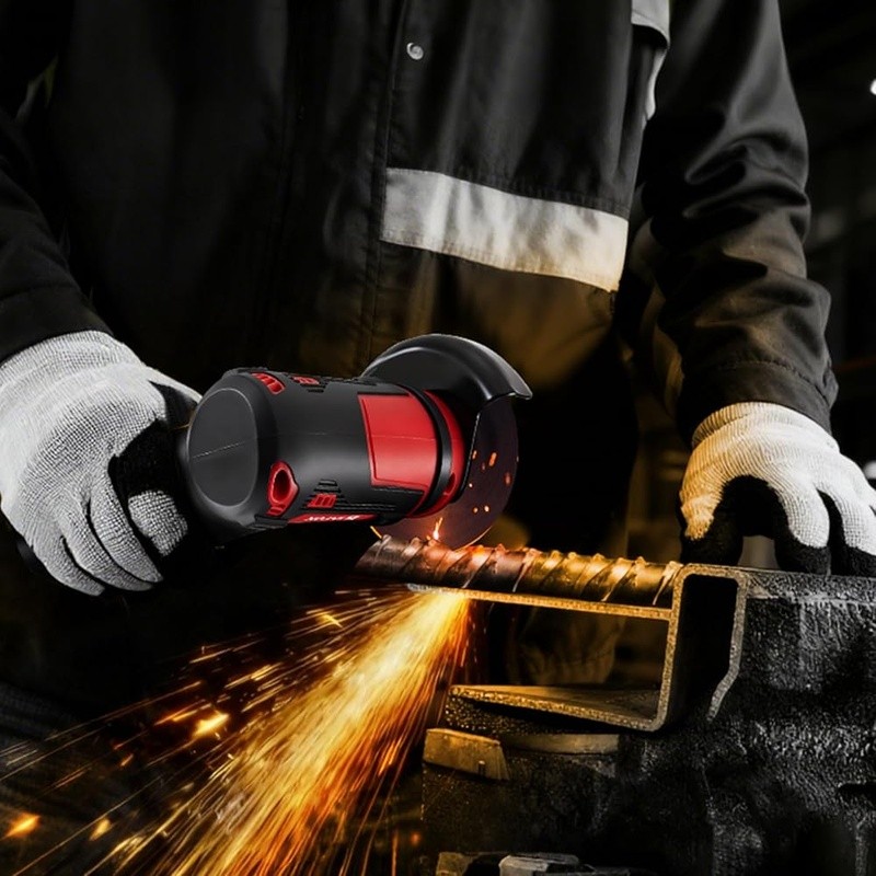 Cordless Mini Angle Grinder 12V High Speed Motor 1500mAh Battery 2 Discs Tools
