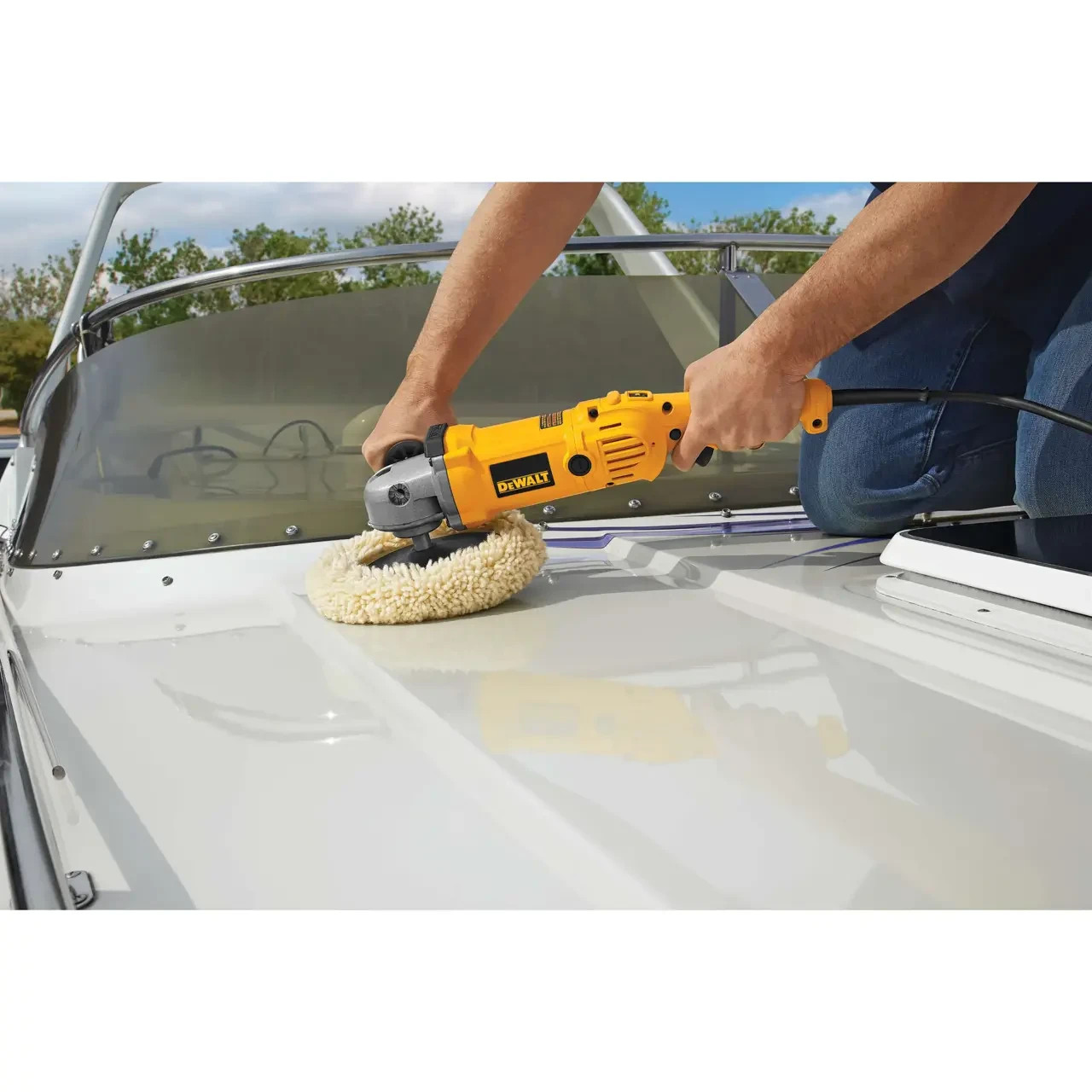 DEWALT DWP849X Variable Speed Rotary Buffer Polisher 7&Prime; / 9&Prime; 12 Amp Soft Start 3