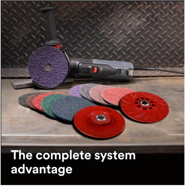 3M Electric Angle Grinder, 11131, VS, 6 in Paddle Switch, 13-Amp, 1 Each