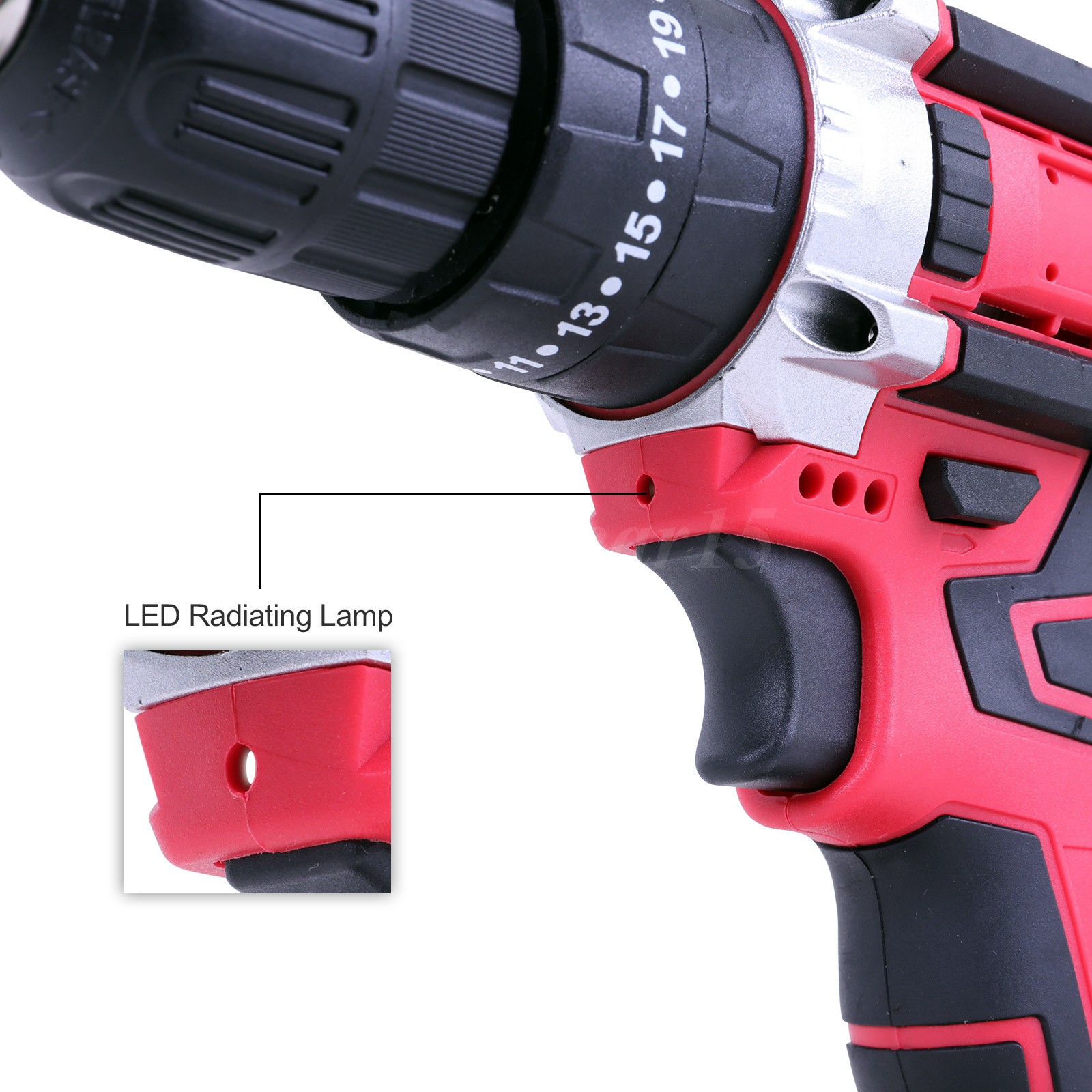 Cordless Impact Driver Brushless Hammer Drill Combo Kit w/2 Batteries & Charger