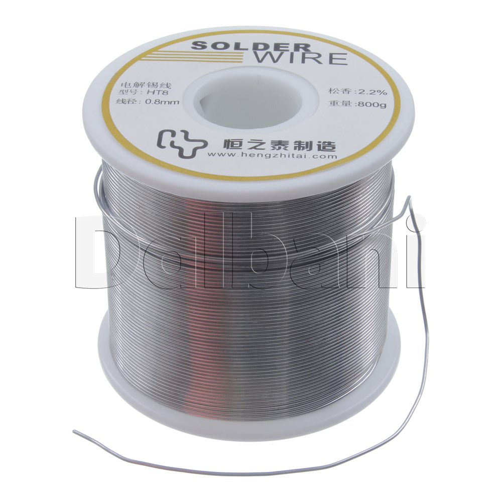 51-10-0034 HengTai Solder Wire Spool 0.8 mm 800 grams 2.2% Flux 0.8mm 800g 1.7kg
