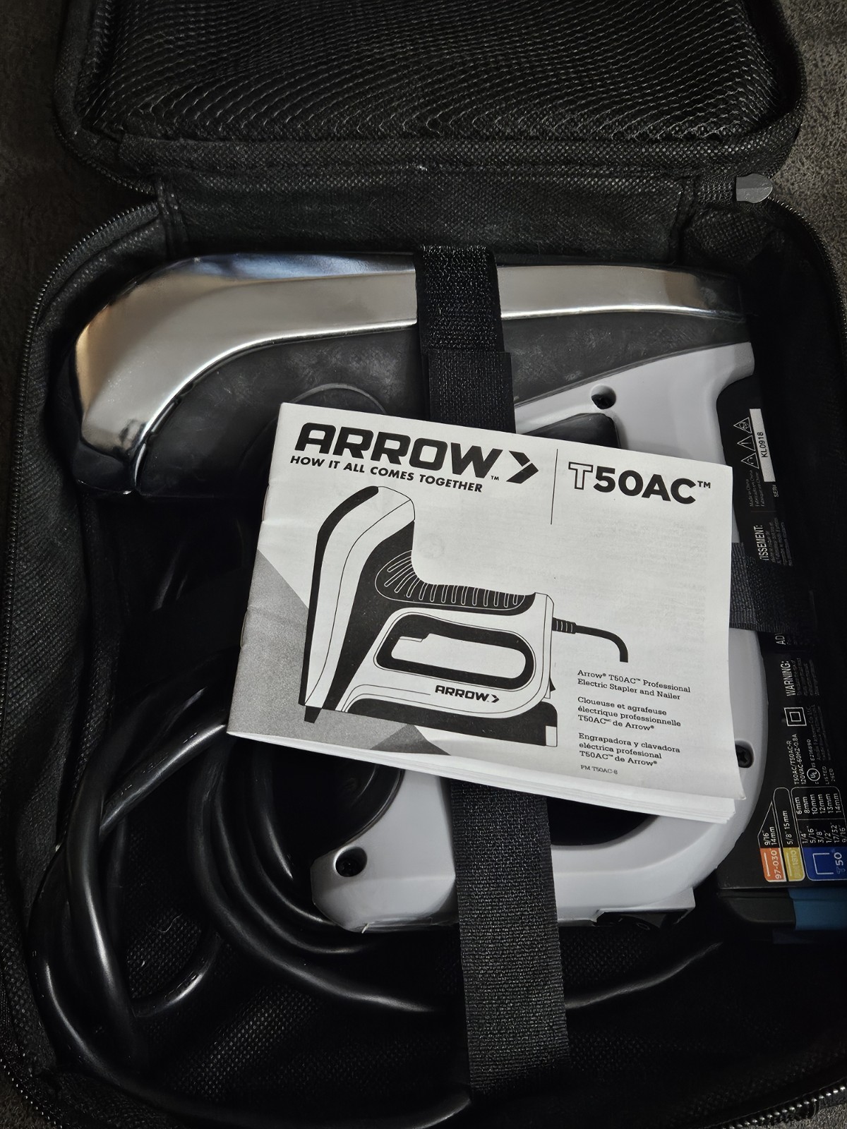 Arrow T50AC Professional Electric Staple Gun and Nailer