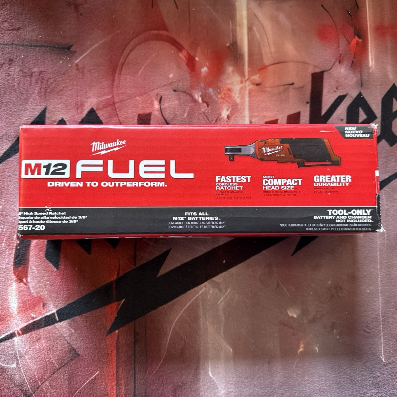 Milwaukee M12 FUEL Brushless High Speed 3/8” Ratchet NEW MSRP $199 2567-20