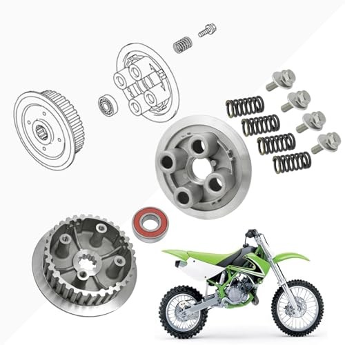 Clutch kit & Inner Hub & Pressure Plate for Kawasaki KX80 KX85 KX100 KX112