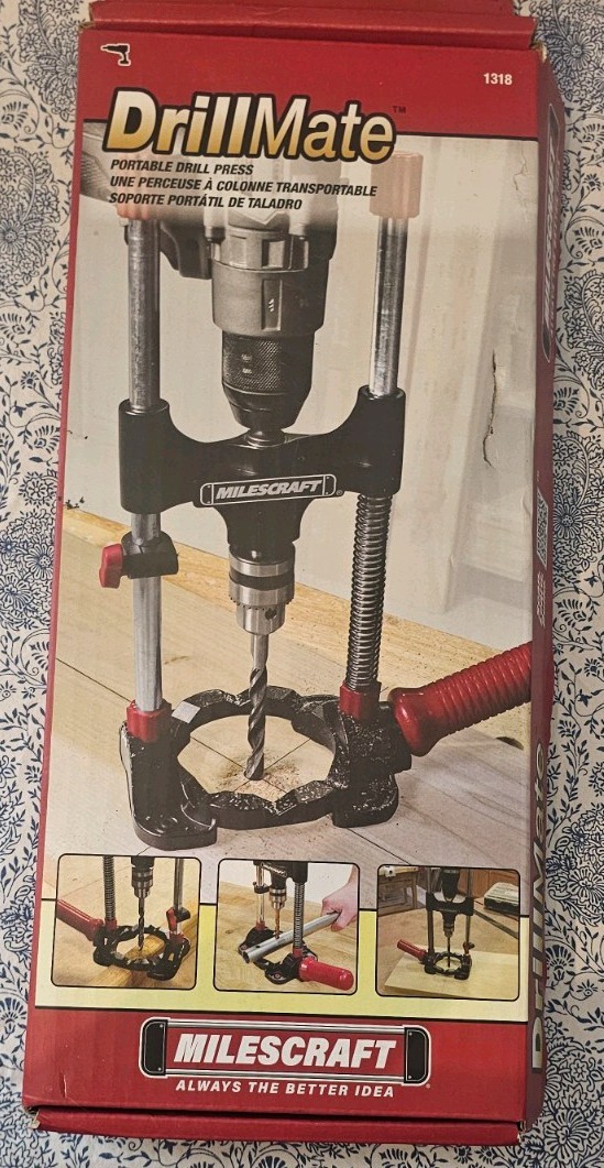 Milescraft 1318 DrillMate Portable Drill Press Attachment – Drill Guide. New