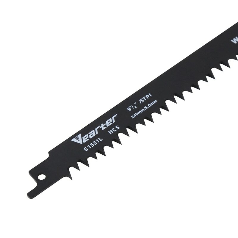 5 Pack 9.5 Inch Wood Pruning Cutting Saber Reciprocating Saw Blades Set – 5TPI