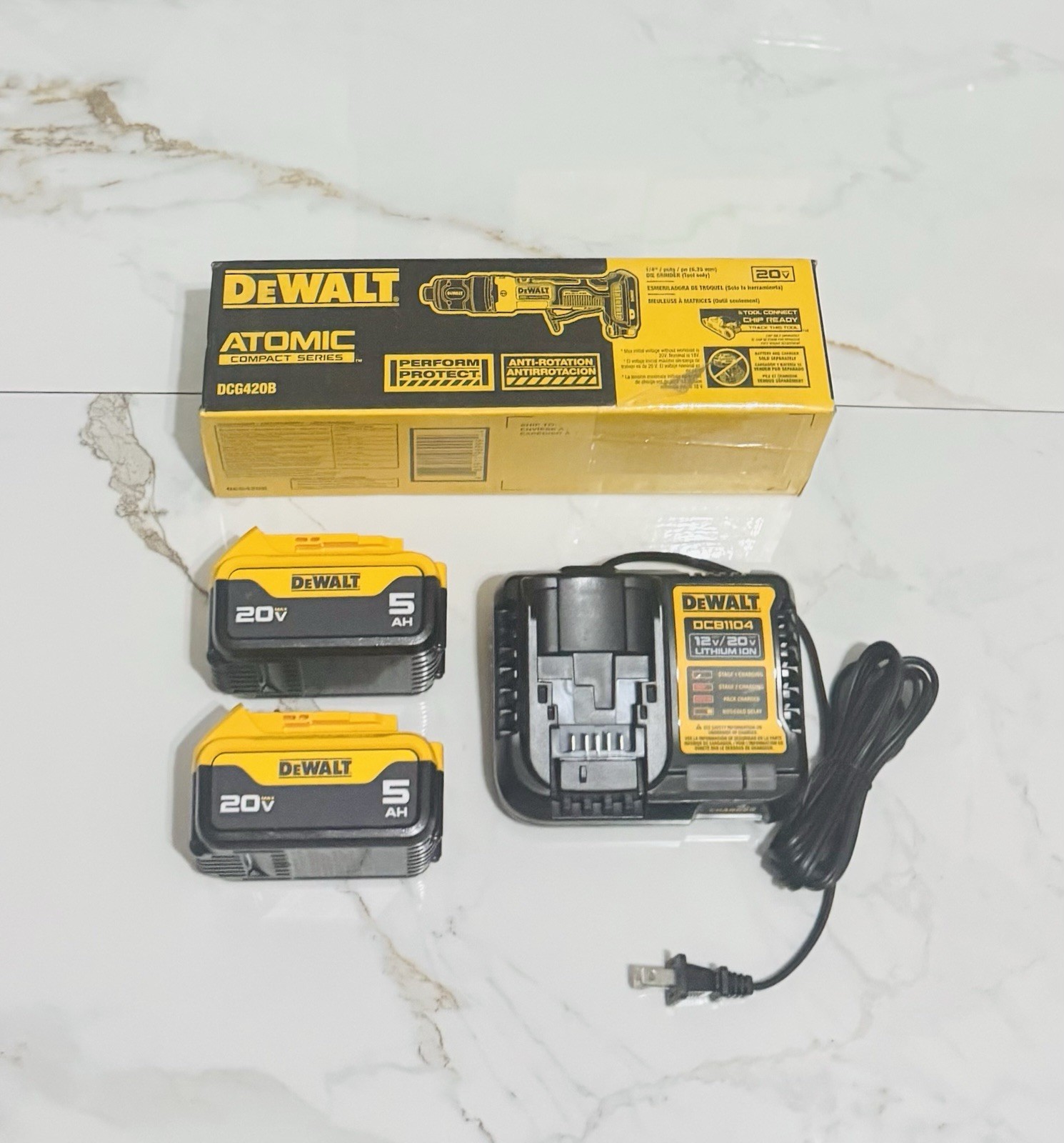 DeWalt Die Grinder W/ Paddle Atomic 20V 1/4” Brushless Tool Only DCG420B Kit