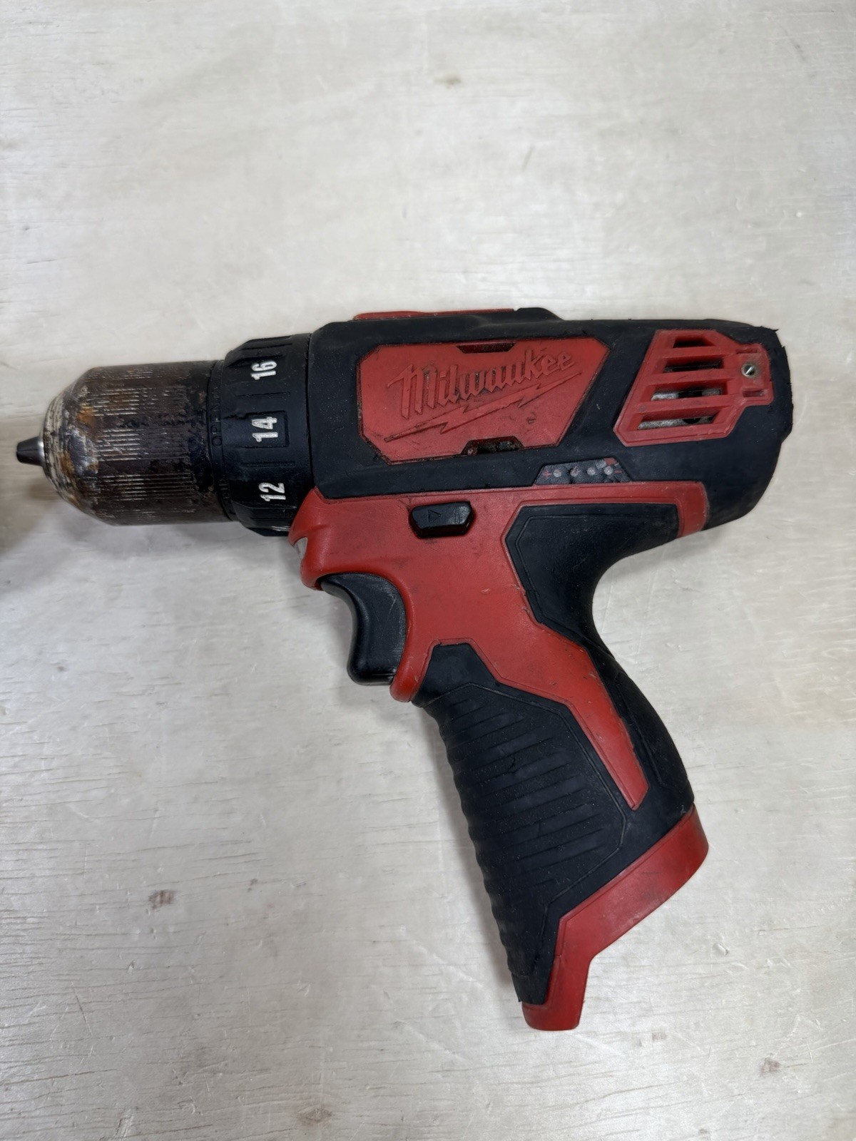 Milwaukee 2407-20 M12 3/8&Prime; Cordless Drill Driver Bare Tools Only LOT OF 2 Tested