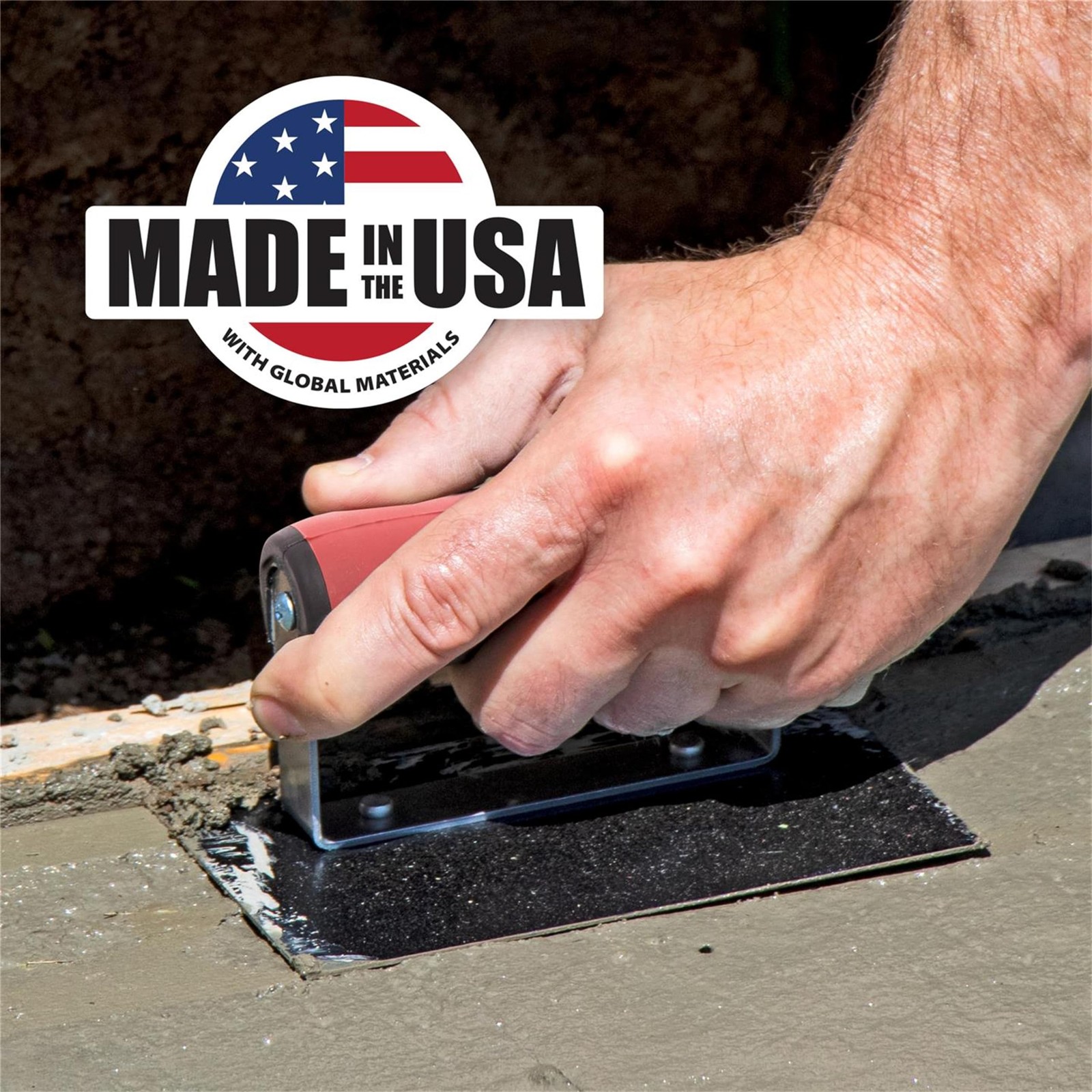 MARSHALLTOWN Hand Edger – Concrete – Straight – 6 Inch by 6 Inch – 3/8 Radius 1/