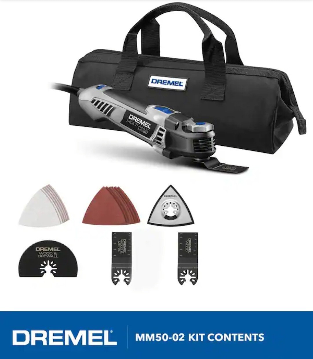 DREMEL Multi-Max 50 5 Amp Variable Speed Corded Oscillating Multi-Tool Kit